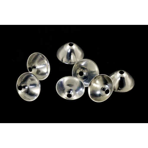BEAD CAP 4X9MM SILVER PLATED
